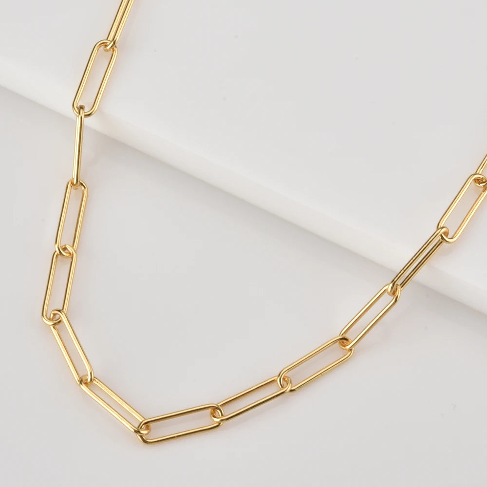 Gold Long Links Choker 