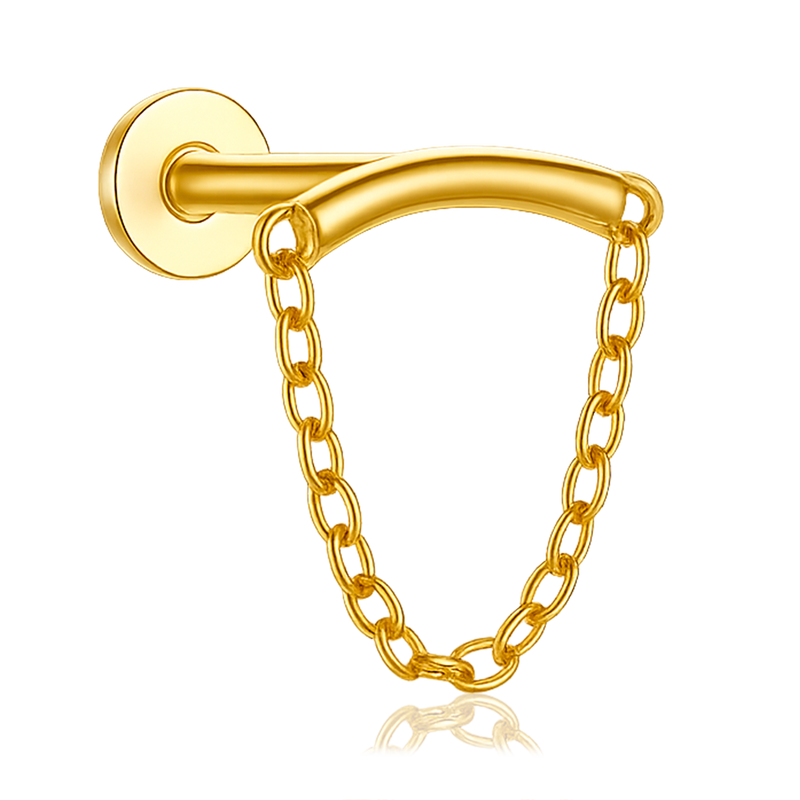 Pendiente Cadenita Oro