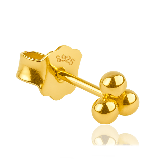 Gold Mini Balls Earring
