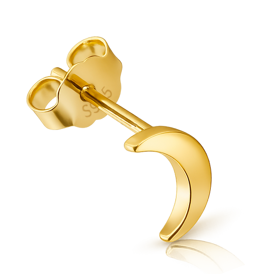 Pendiente Luna Oro