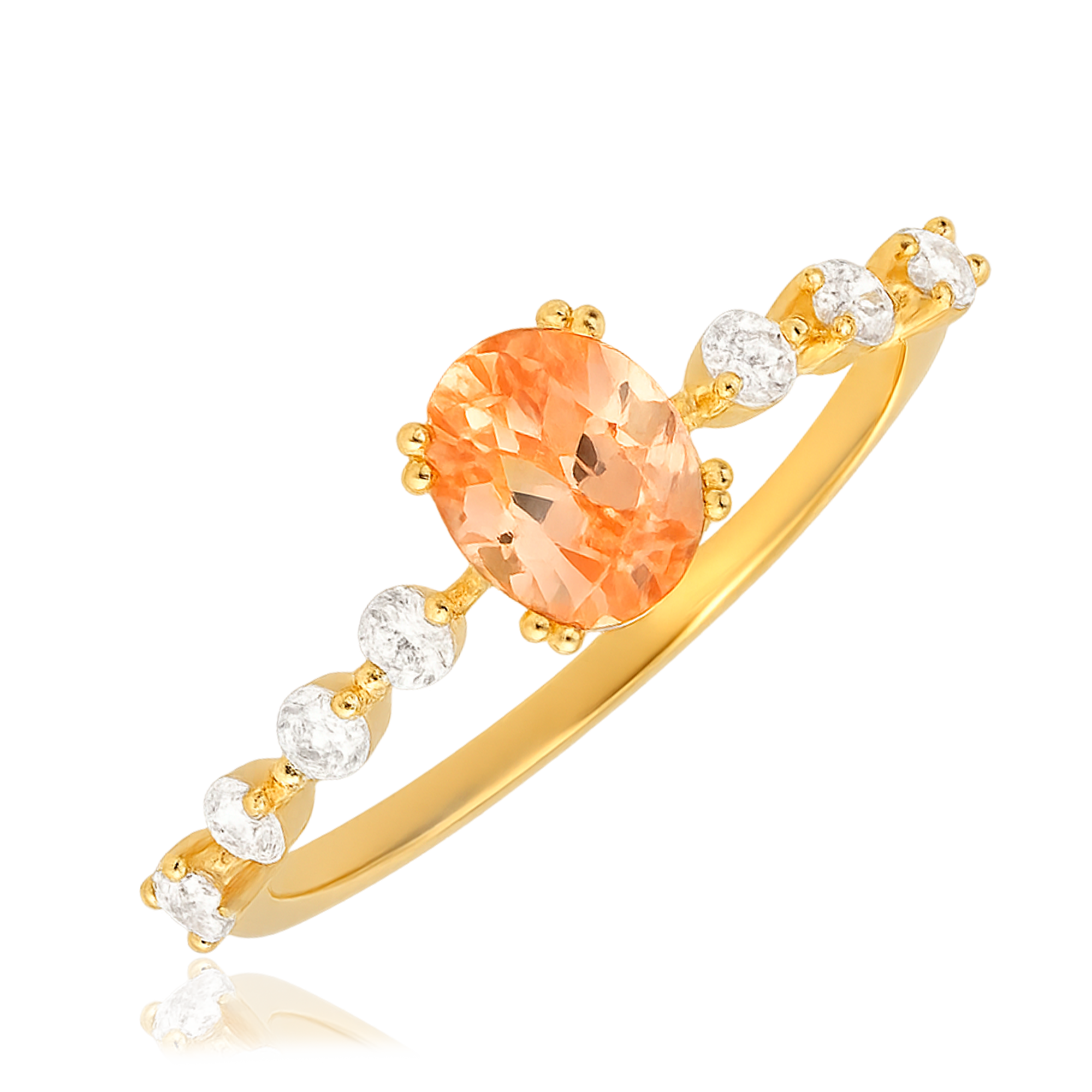 Orange Zarina Ring