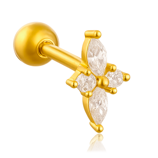 Pendiente Lirio Oro