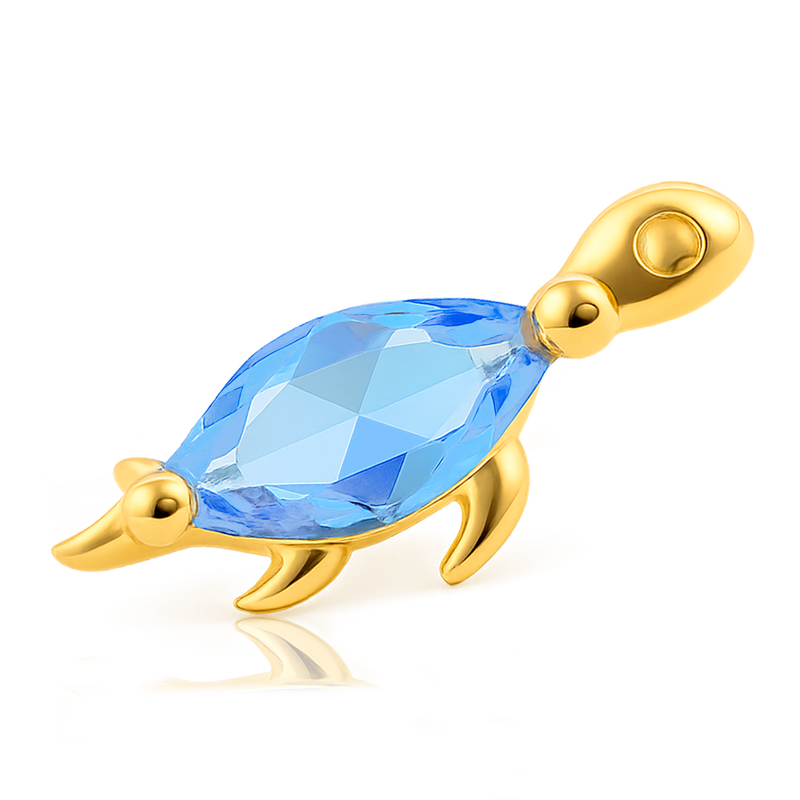 Pendiente Light Blue Dino