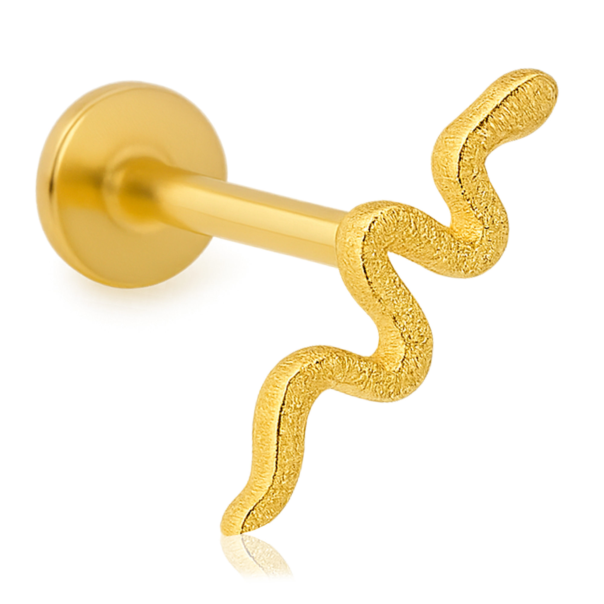 Gold Serpy Earring