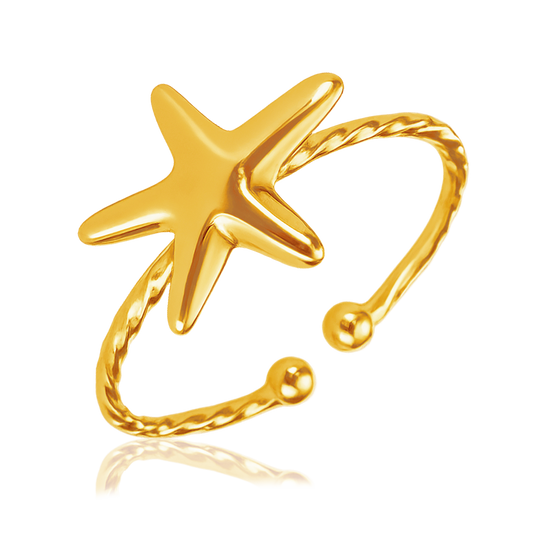 Anillo Mini Estrella de Mar Oro
