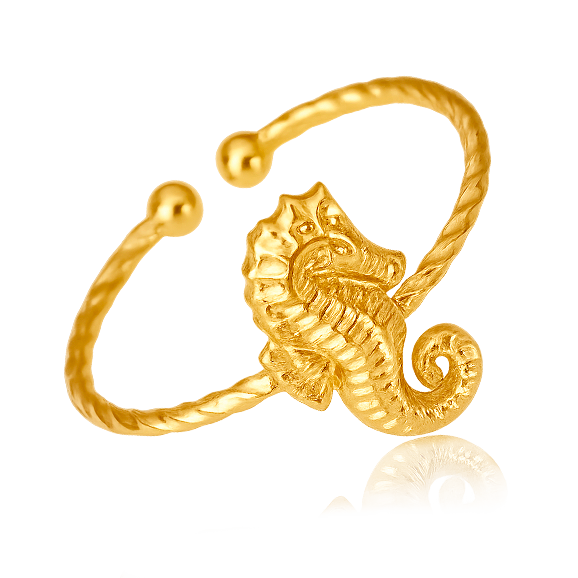 Anillo Caballito de Mar Oro