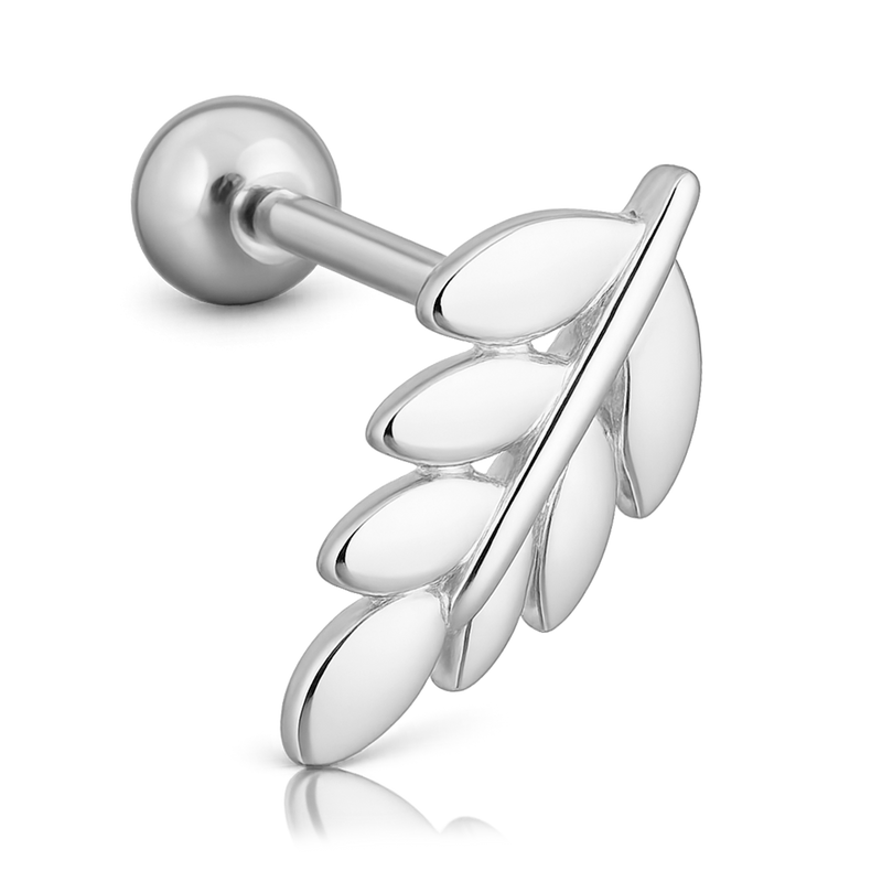 Gold Mini Moon Earring