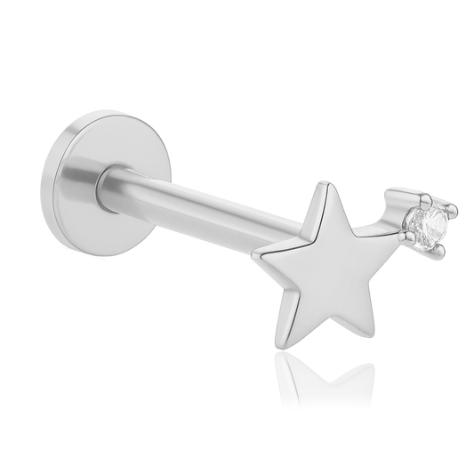Silver Polaris Earring