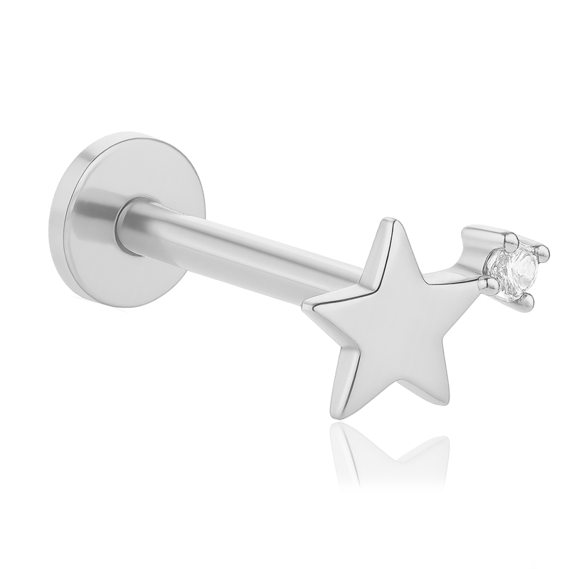 Pendiente Polaris Plata