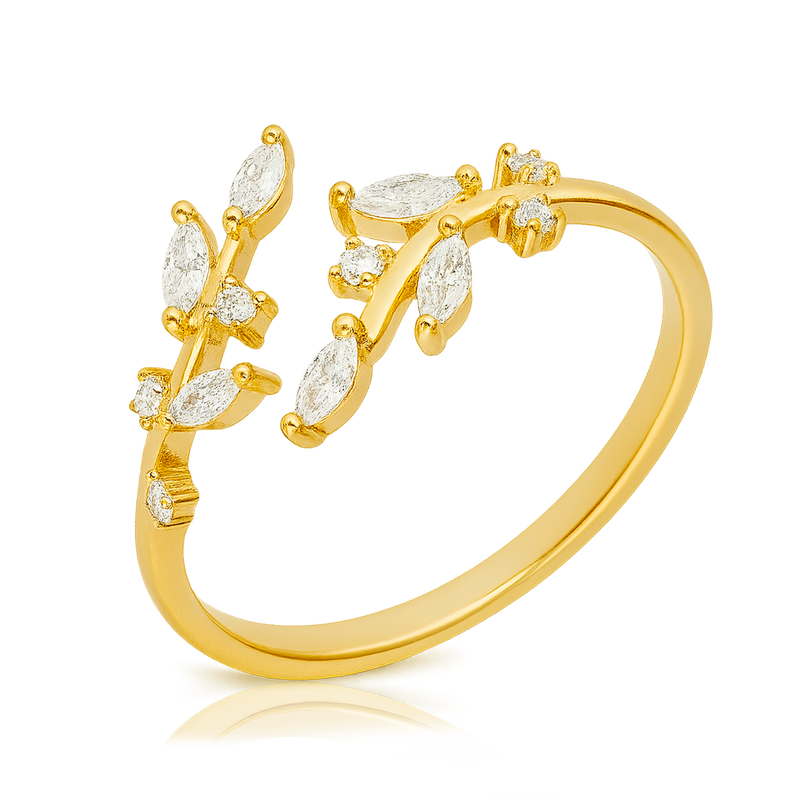Anillo Leaves Oro