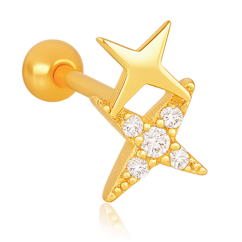 Zan Gold Earring