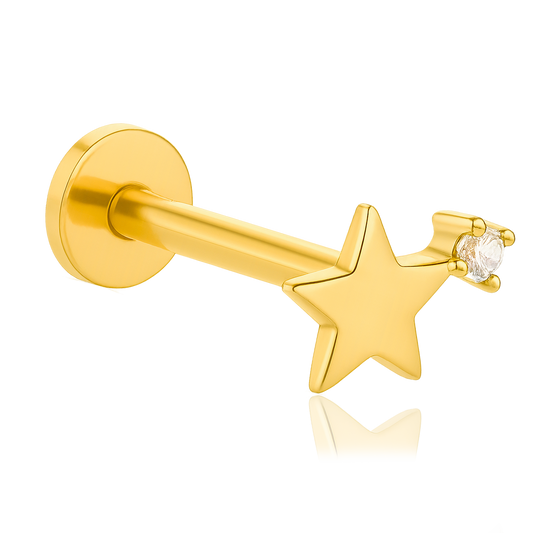 Pendiente Polaris Oro