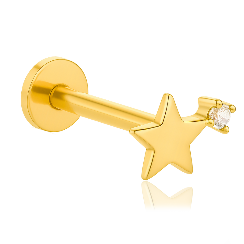 Polaris Gold Earring