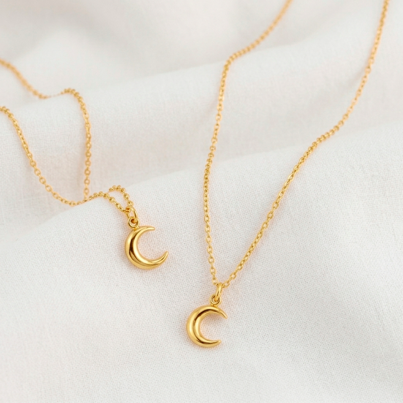 Collana 3D Mini Cuore Oro