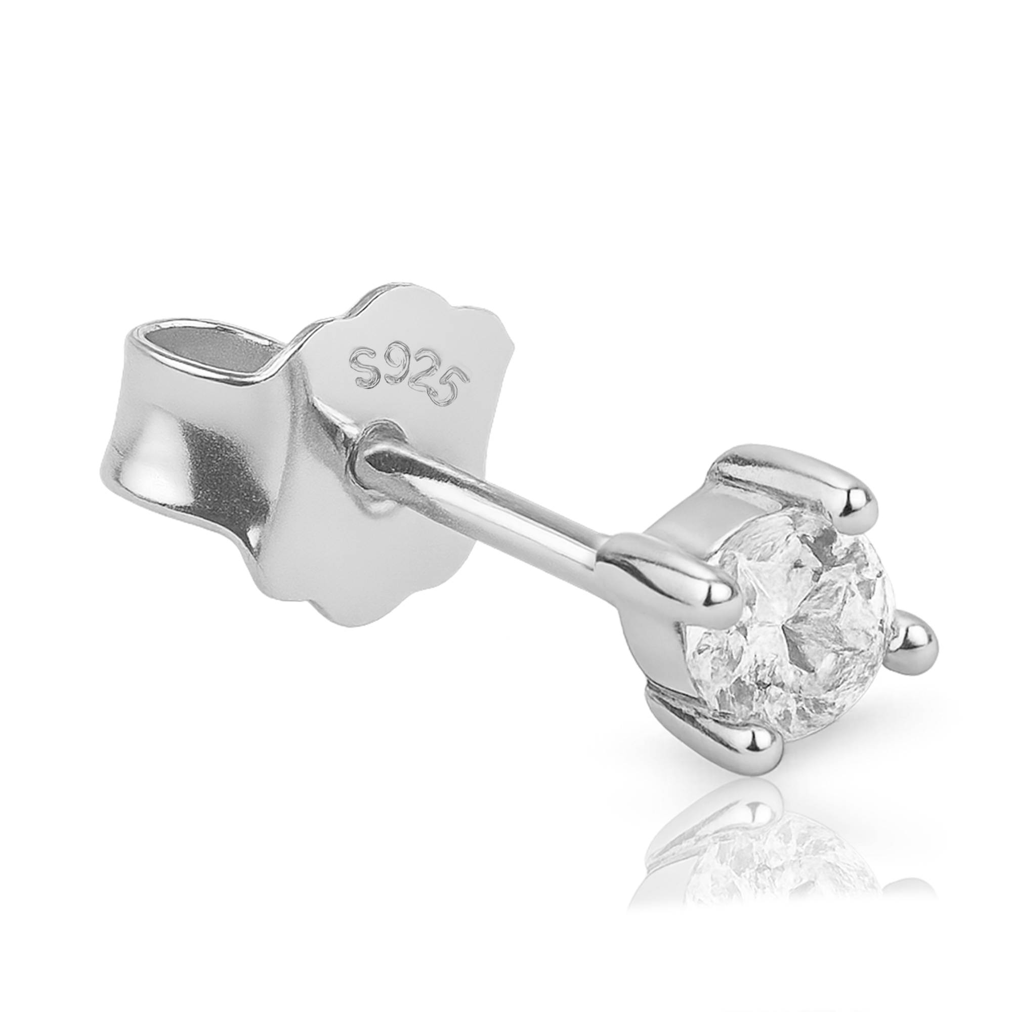 Shiny Silver Earring