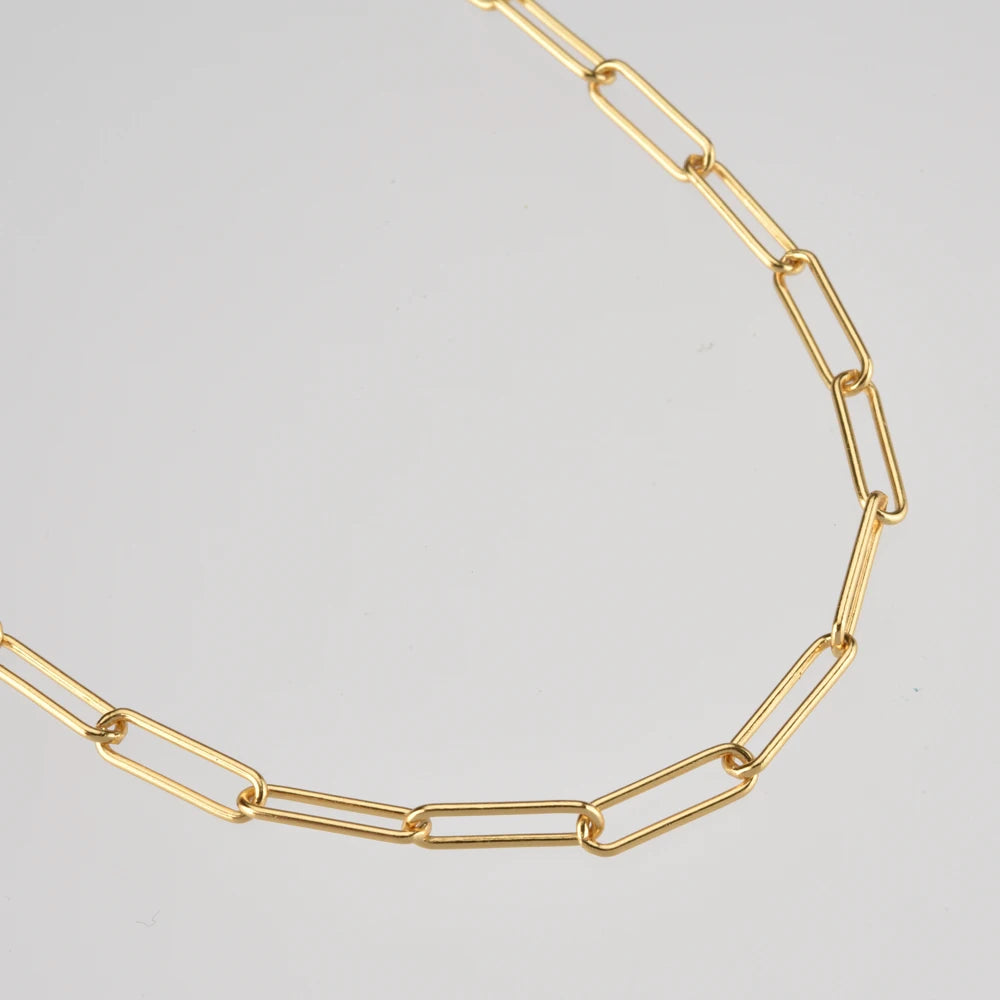 Choker Long Links Oro