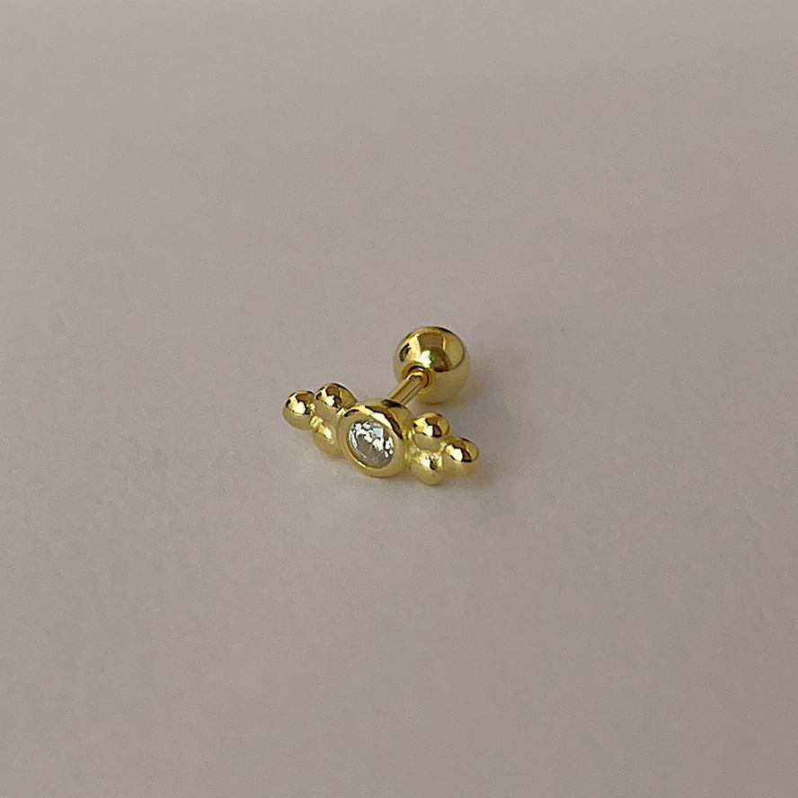 Zan Gold Earring