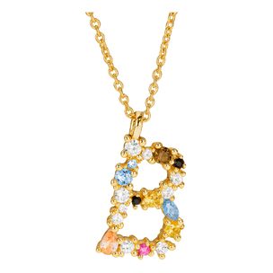 Collar Colorful Inicial Oro