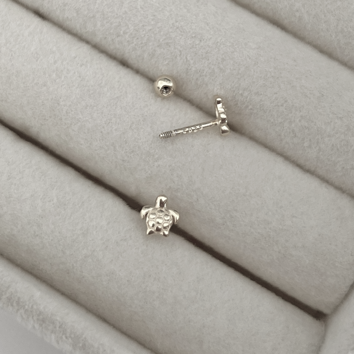 Gold Mini Moon Earring