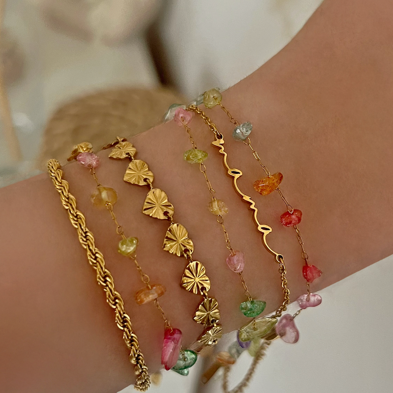 Bracciale Mini Cuori Oro