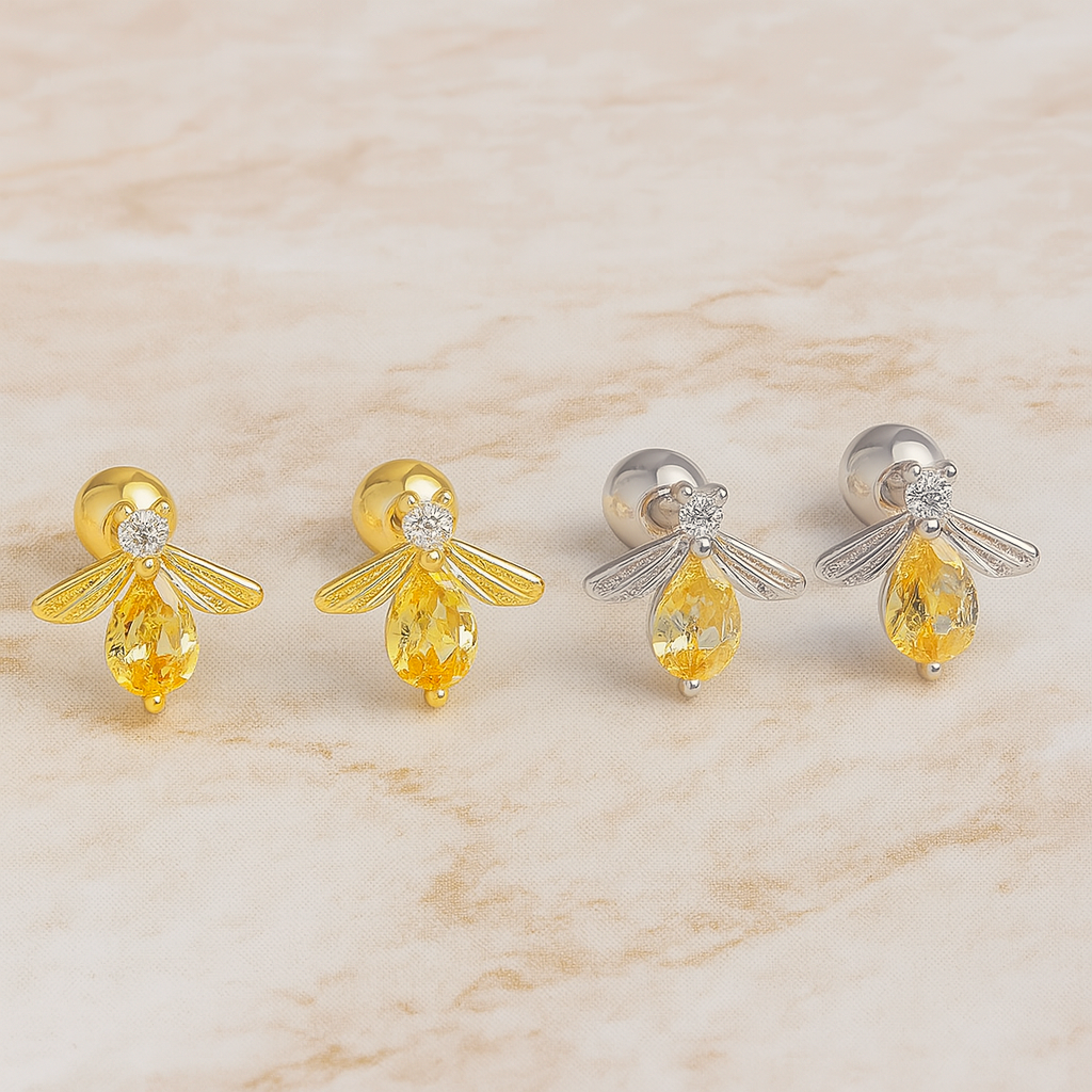 Pendiente Luciérnaga Plata