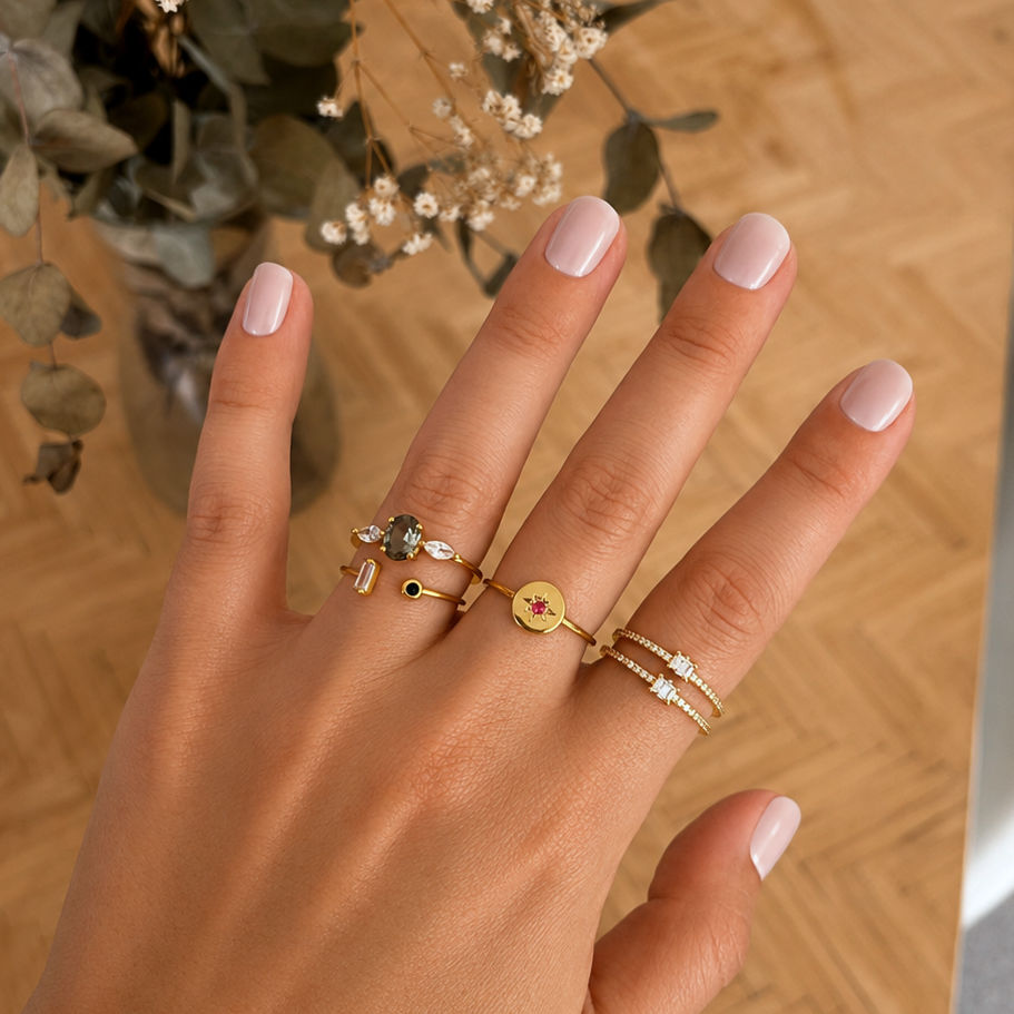 Anello Cielo Oro Bianco