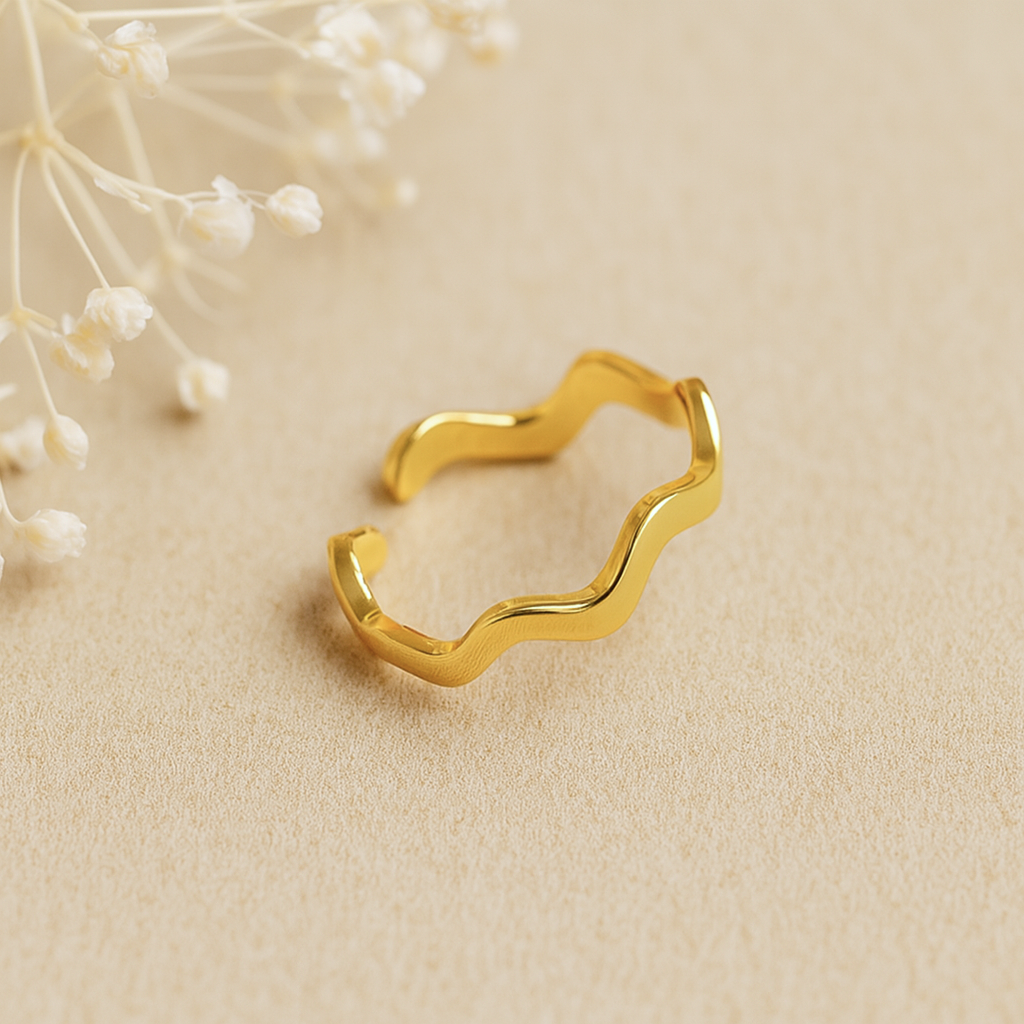 Anillo Waved Oro
