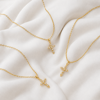Collana Luna e Stella Oro
