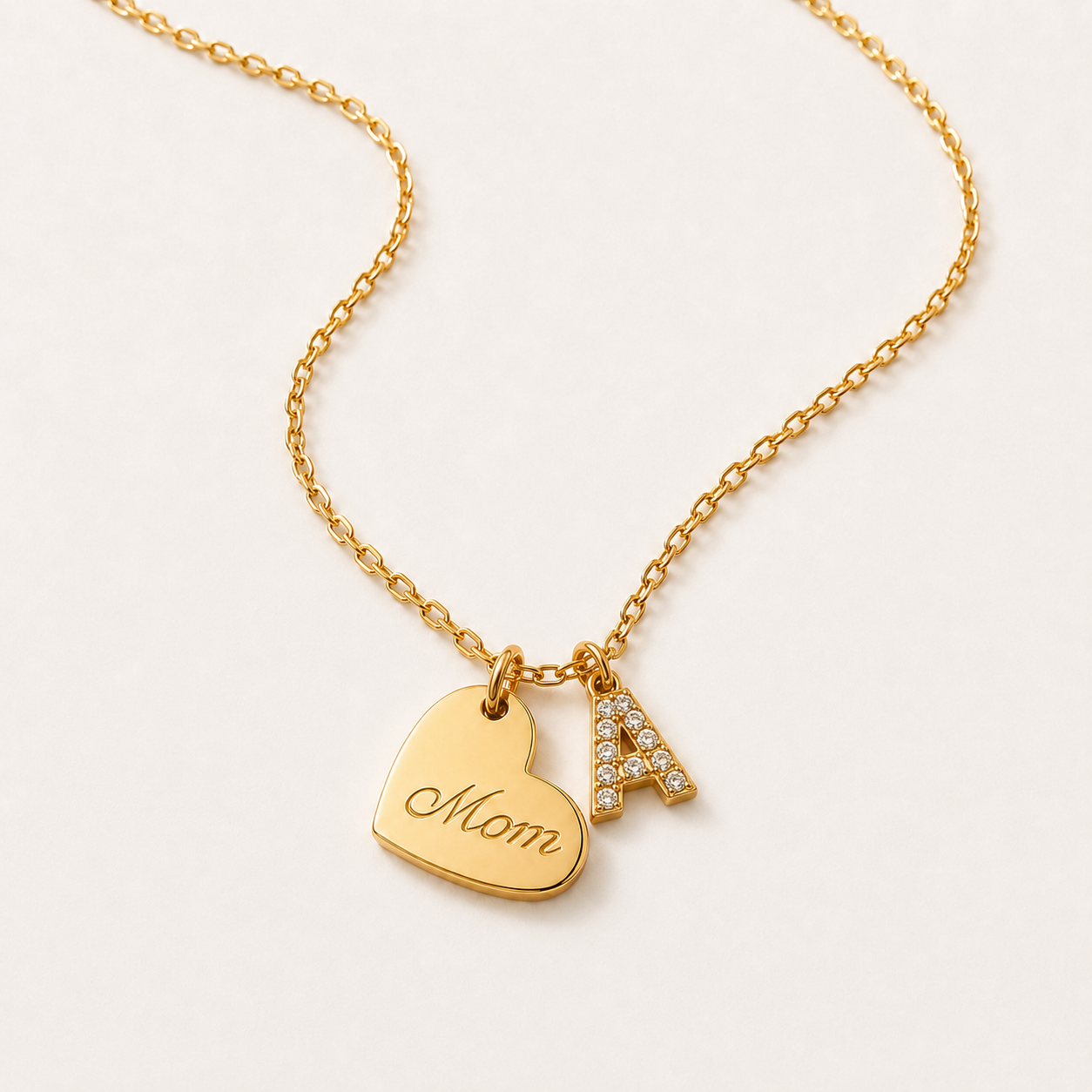 Collana 3D Mini Cuore Oro