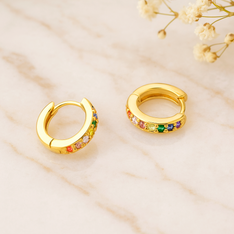 Aros Mini Rainbow Oro - 7mm