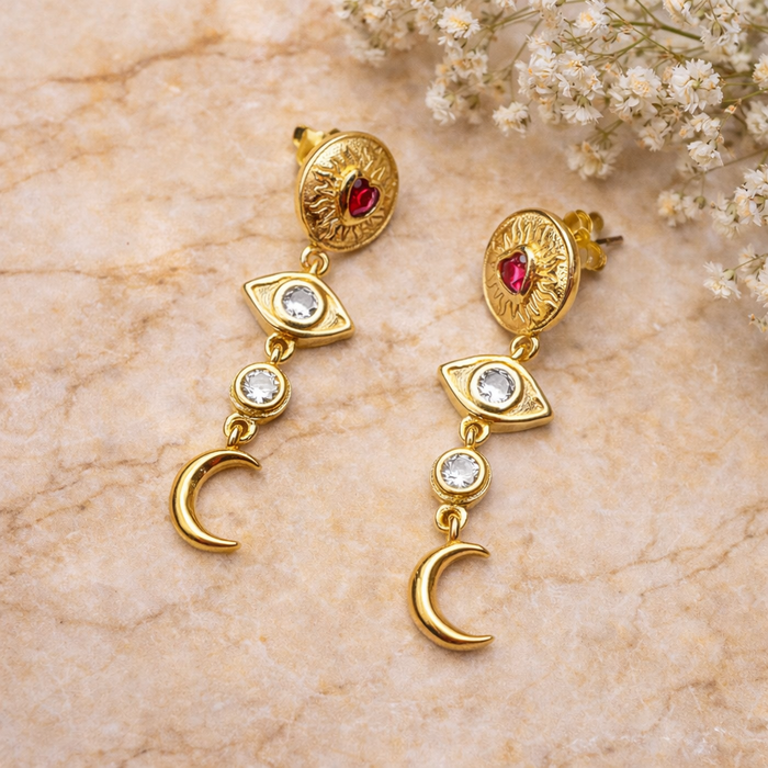 Pendientes Astreya Oro