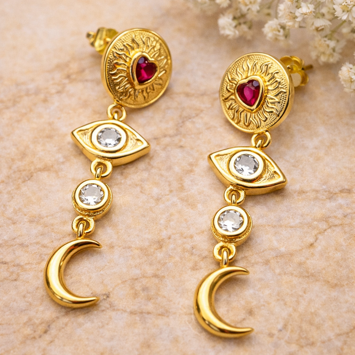 Pendientes Astreya Oro