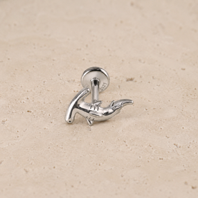 Pendiente Tiburón Martillo Plata