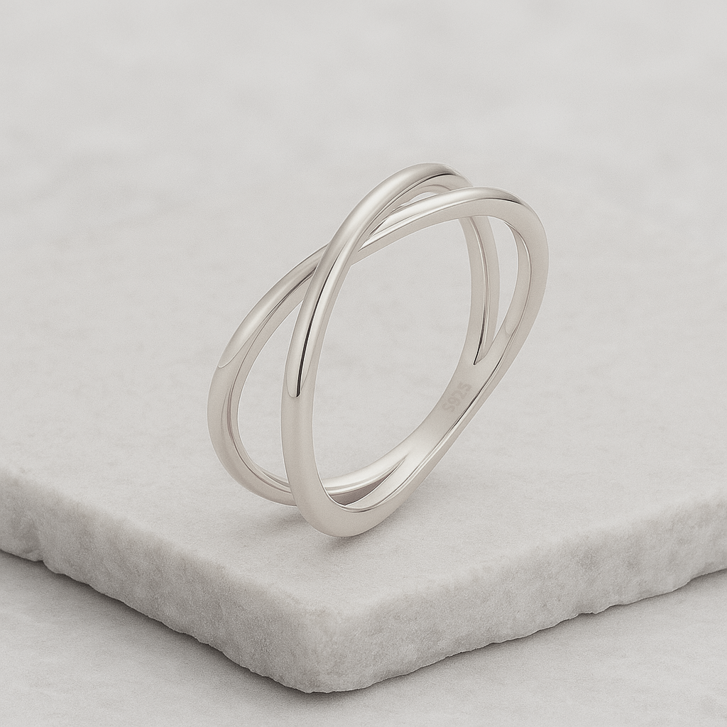 Anillo Cruzado Plata