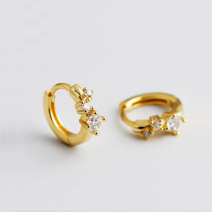 Mini Alia Gold Hoops 