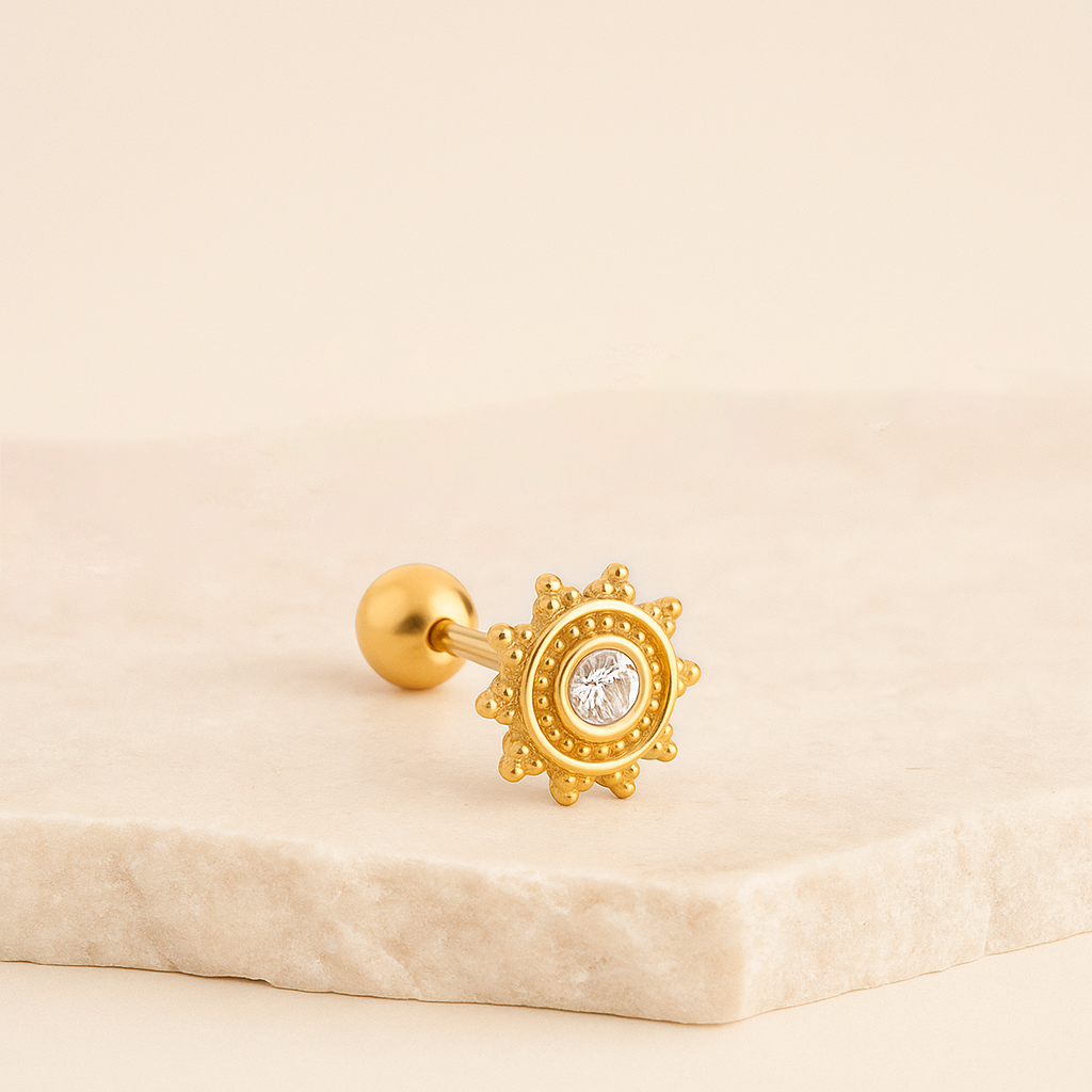 Zan Gold Earring