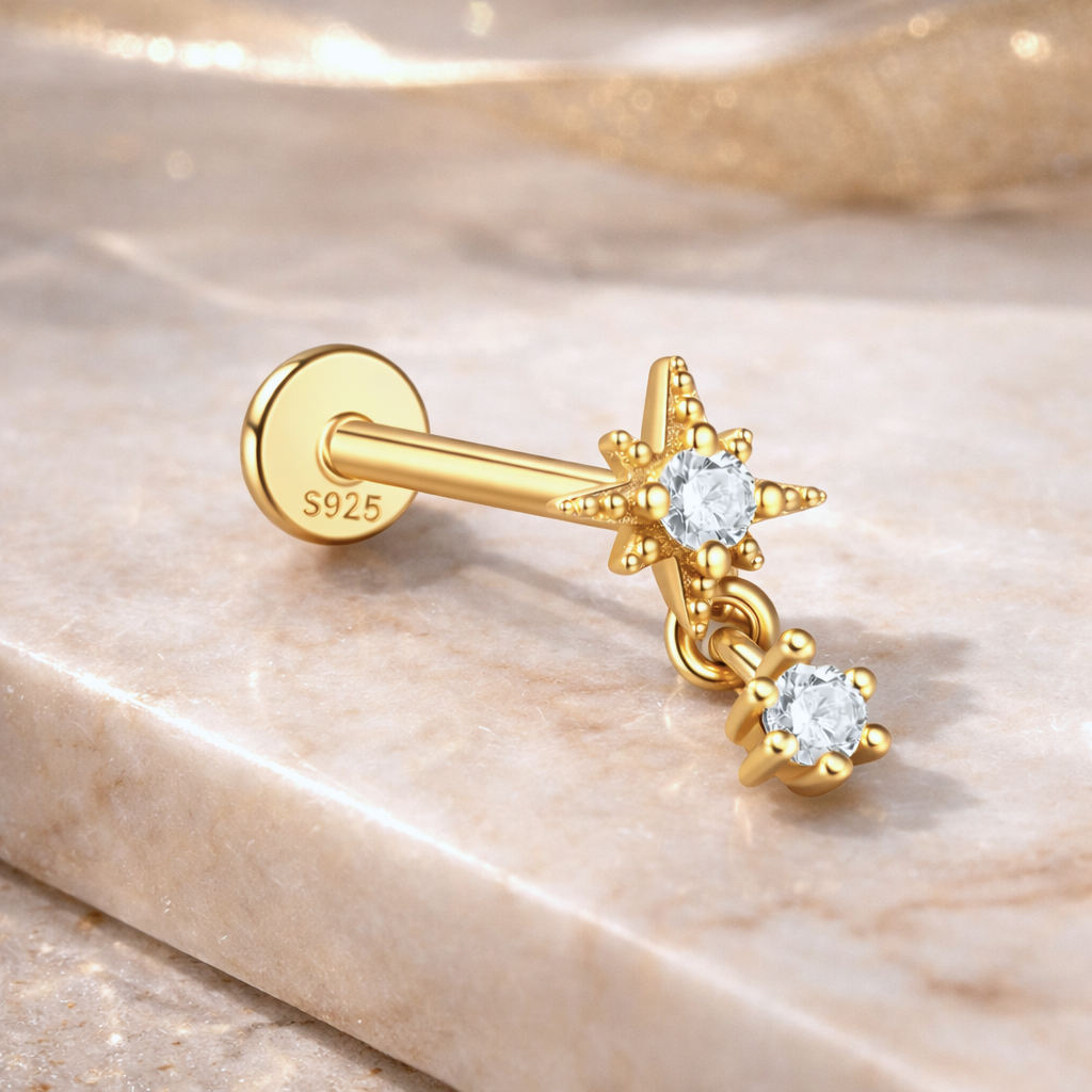 Pendiente Stella Drop Oro