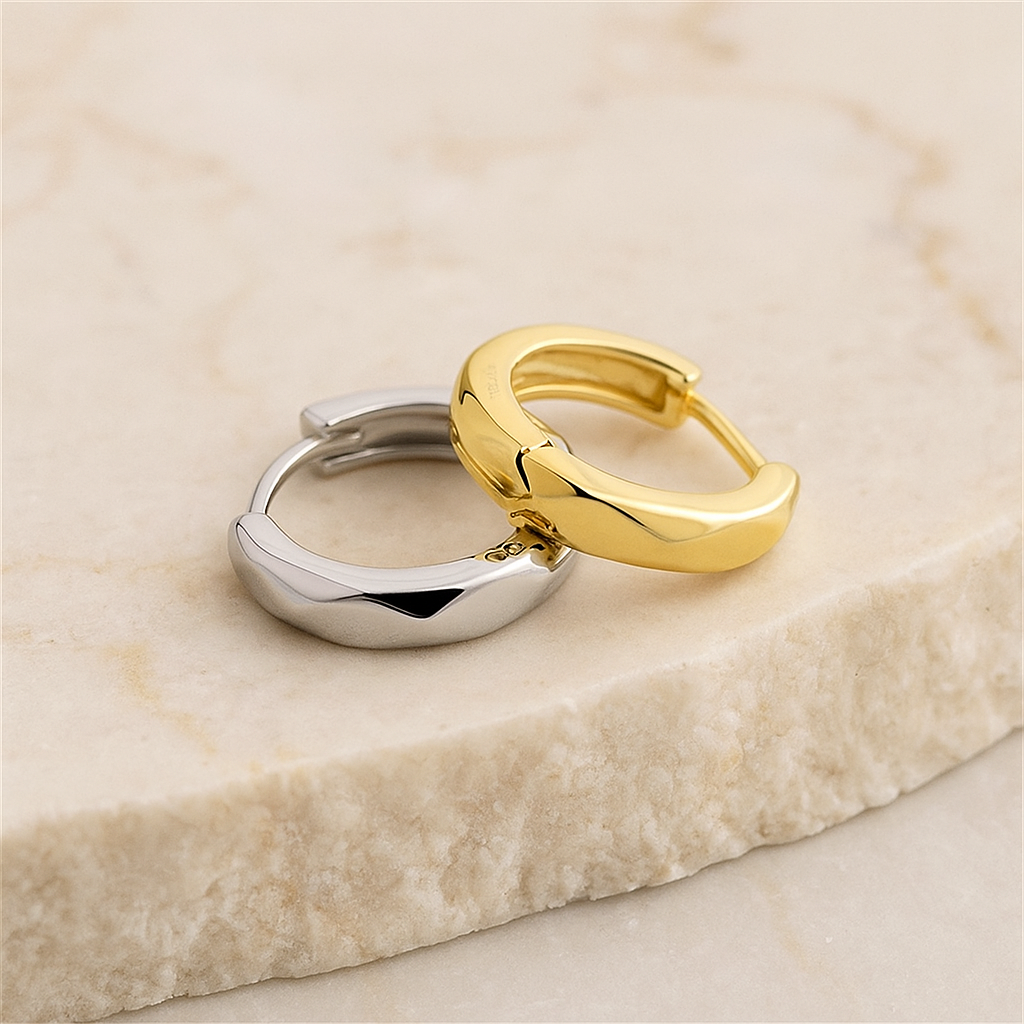 Geometric Gold Earrings 