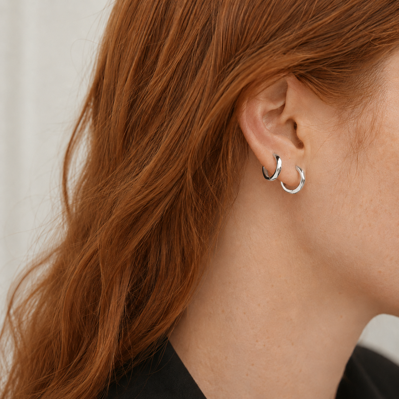 Aros Geometric Plata