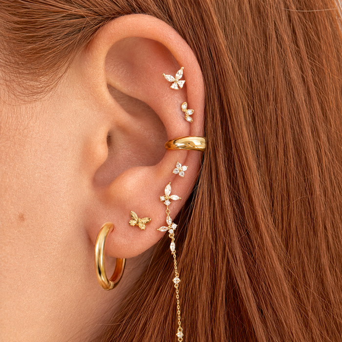 Orecchini pendenti Brigitte White Gold