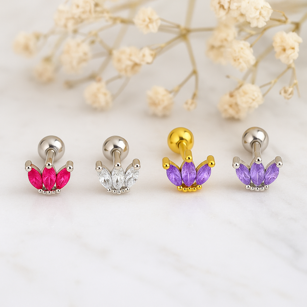 Lilac Tulip Earring