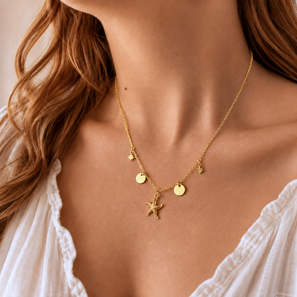 Gold Sun Necklace