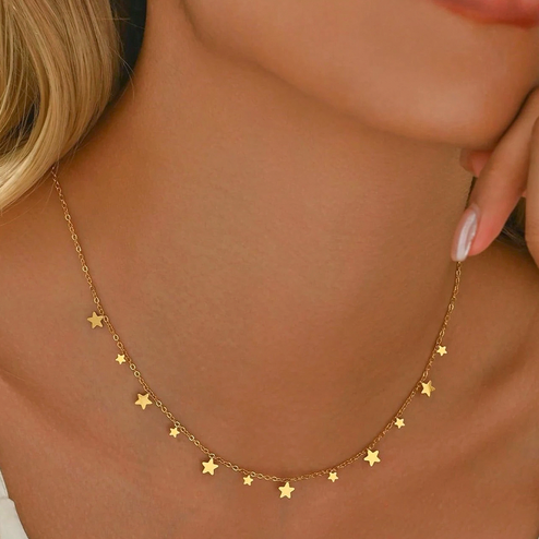 Choker Estrellitas Oro