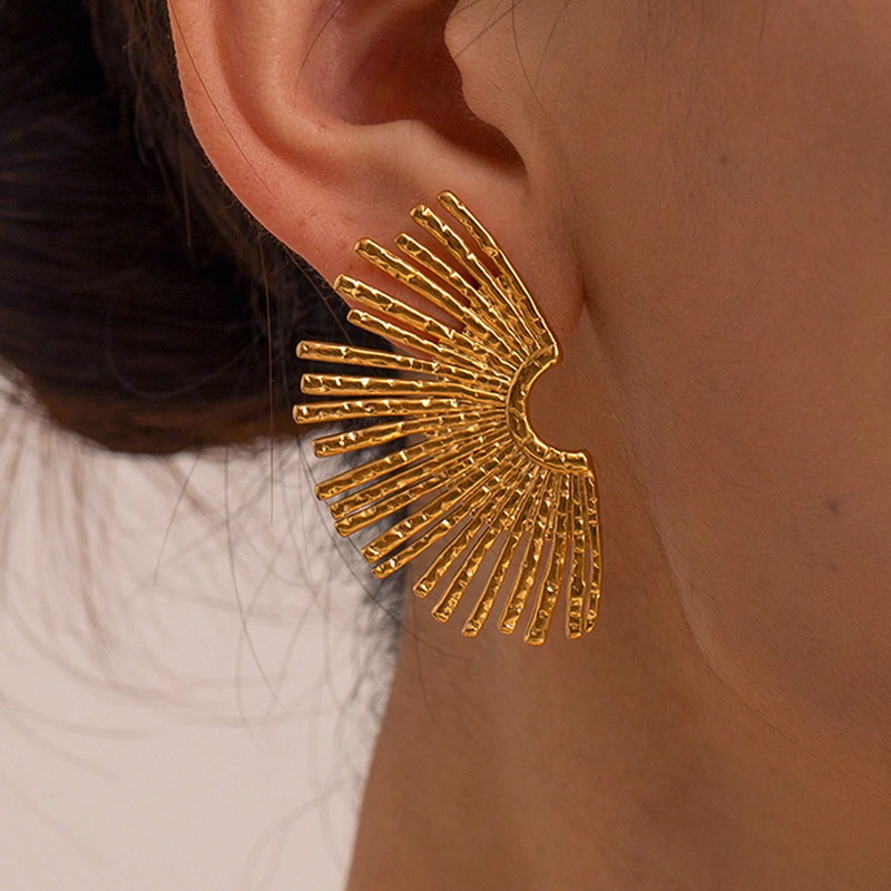 Big Curly Hoops 