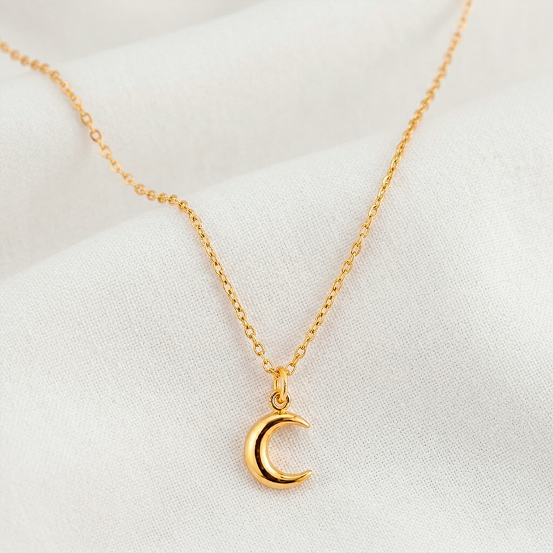 Collana 3D Mini Cuore Oro