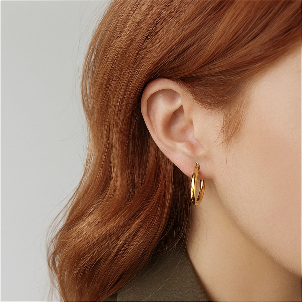 Lua Gold Hoops 22mm 