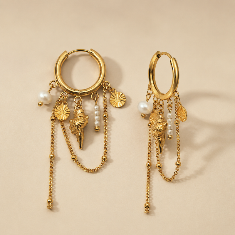 Aros Marielle Charms Oro