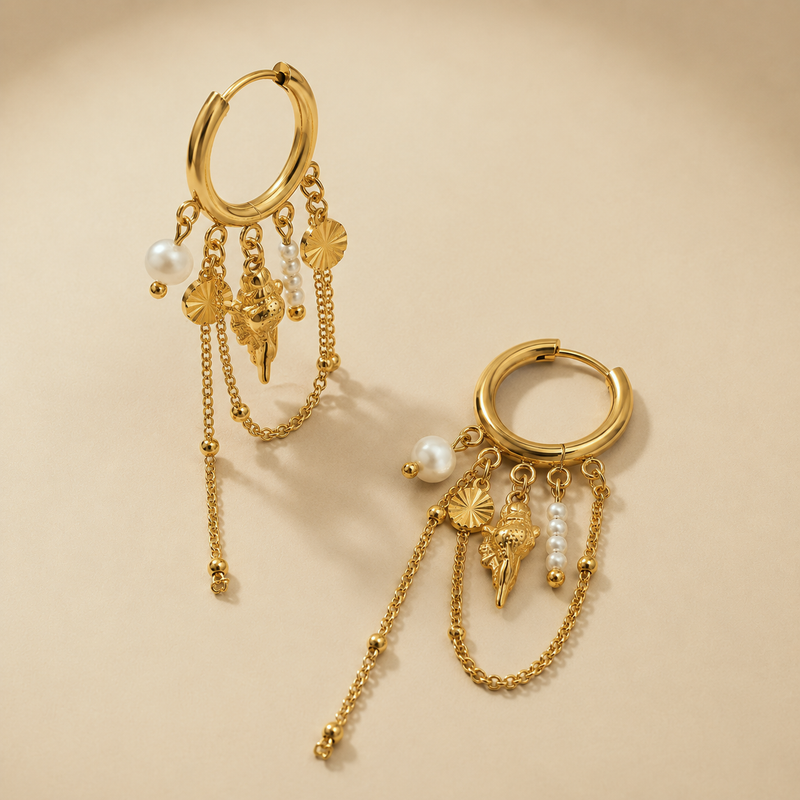 Aros Marielle Charms Oro