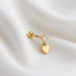 Mini White Flower Earring