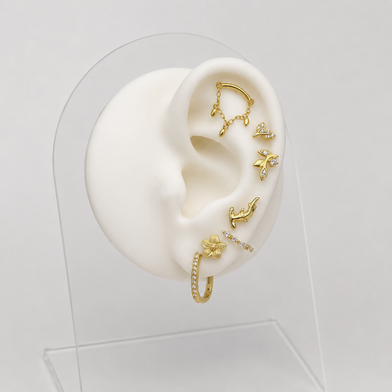 Soraya Gold Earrings 